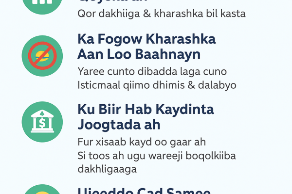 Sida Lacag Loo Kaydiyo: Talooyin Waxtar Leh oo Kuu Sahlaya Kaydinta Maaliyadeed Sida Lacag Loo Kaydiyo: Talooyin Waxtar Leh oo Kuu Sahlaya Kaydinta Maaliyadeed