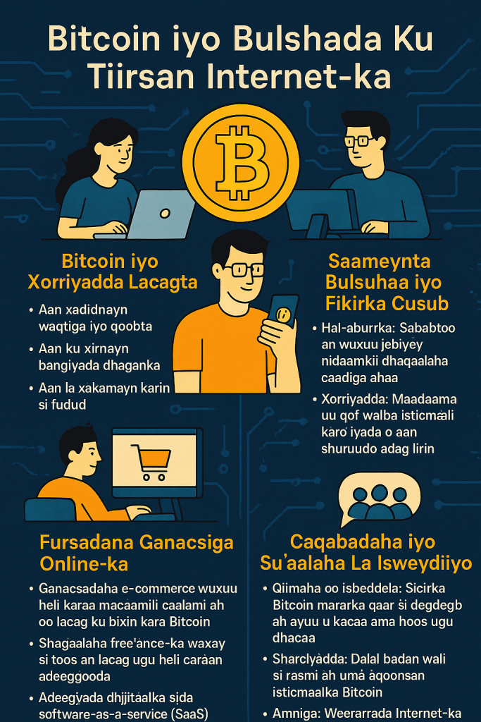 Bitcoin iyo Bulshada Ku Tiirsan Internet-ka